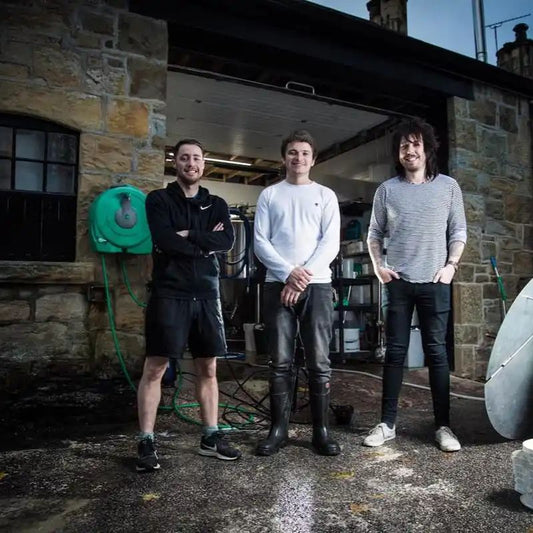 Staff at Polly's brewery