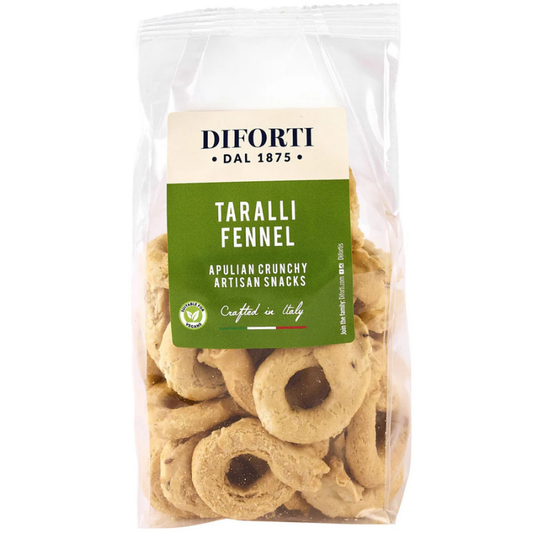 Packaged snacks with Diforti branding on a white background