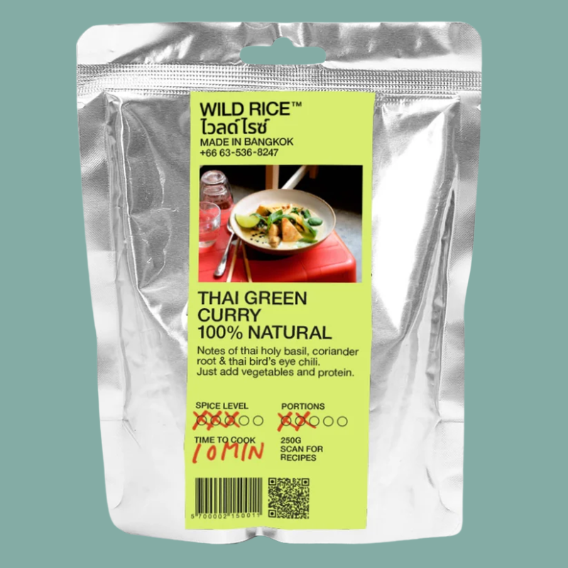 Wild Rice Green Curry Sauce